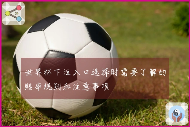 世界杯下注入口选择时需要了解的赔率规则和注意事项